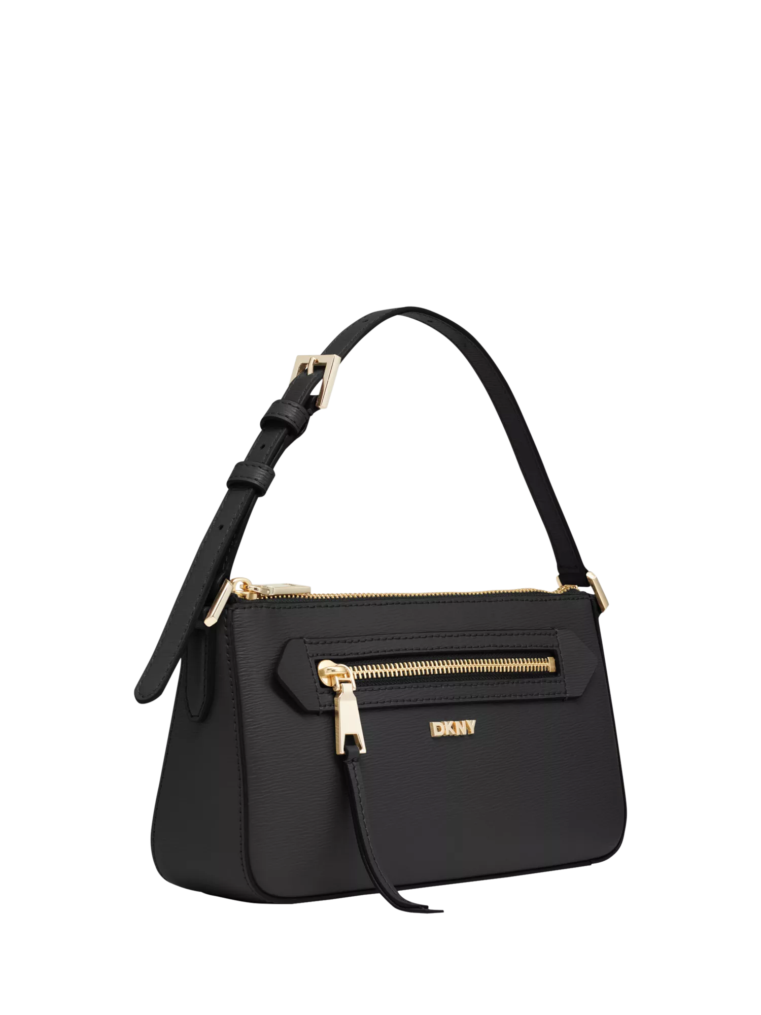 DKNY Bryant Avenue leather crossbody bag in black, imported from the UK