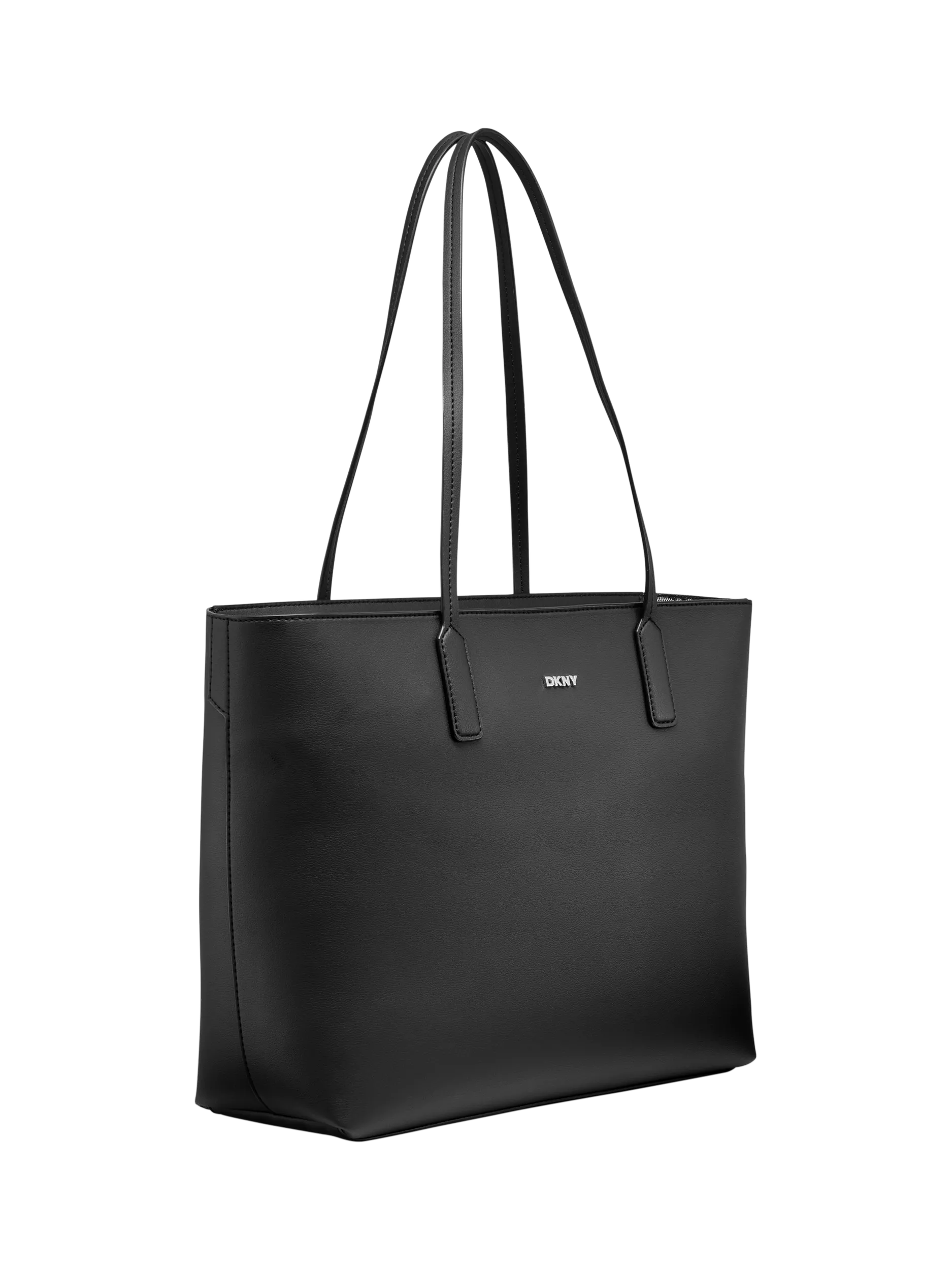 DKNY Saige faux leather tote bag black, UK version