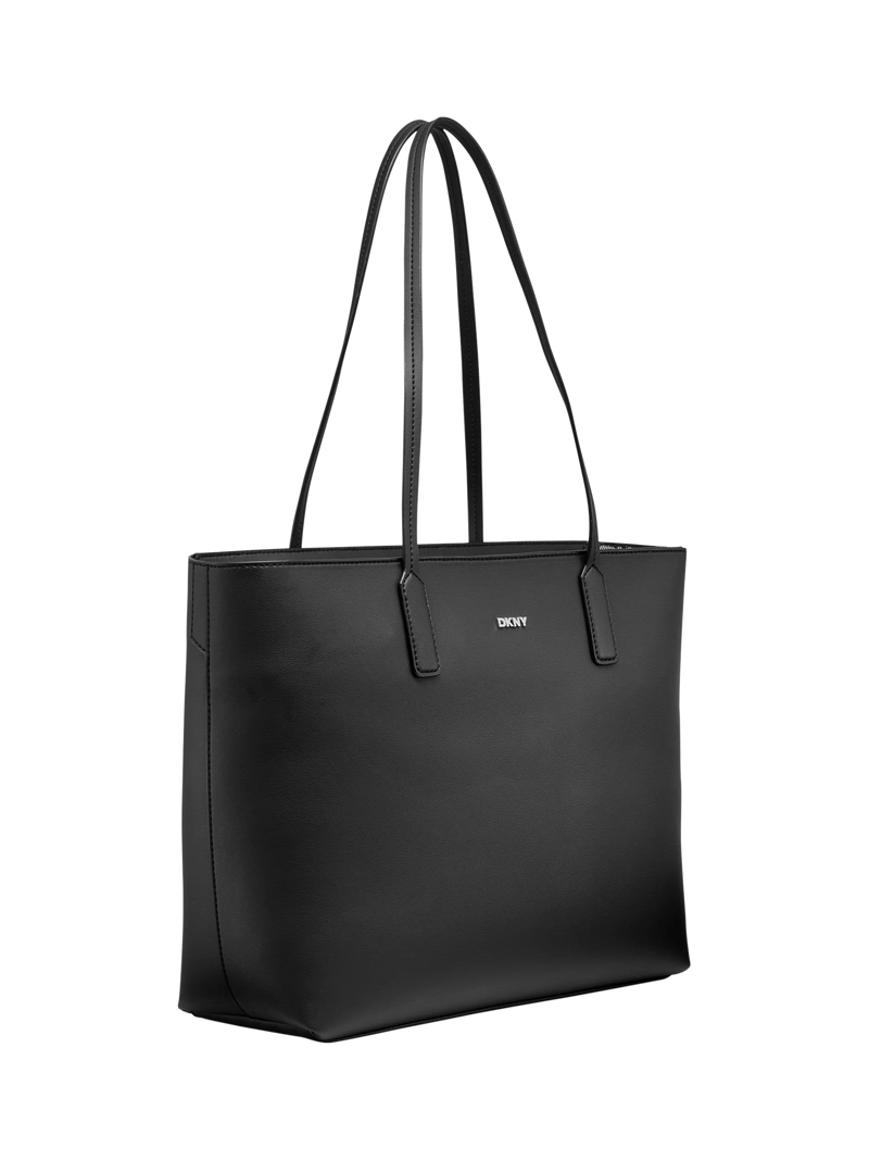 DKNY Saige faux leather tote bag black, UK version