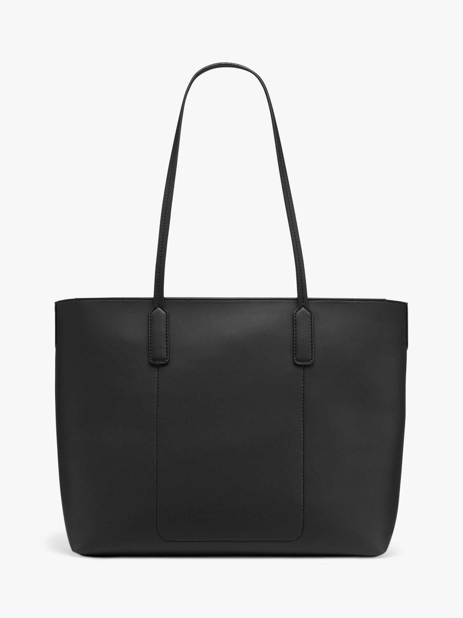DKNY Saige faux leather tote bag black, UK version
