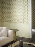 Arthouse Palm Palace Wallpaper in Cream/Gold 53cm x 1005m roll - British product