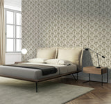 Arthouse Palm Palace Wallpaper in Cream/Gold 53cm x 1005m roll - British product