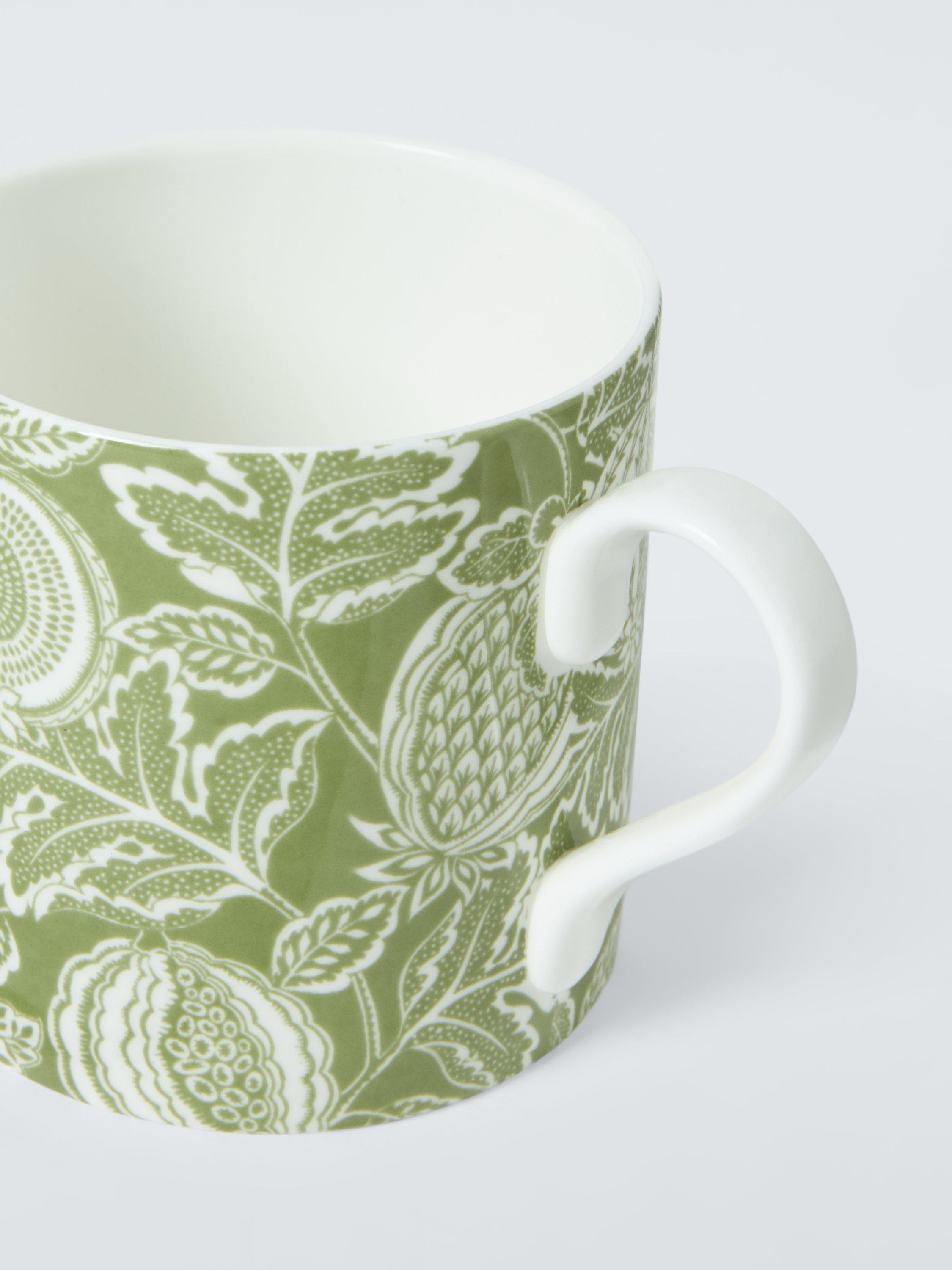 John Lewis x Sanderson Cantaloupe bone china mug 360ml, UK version