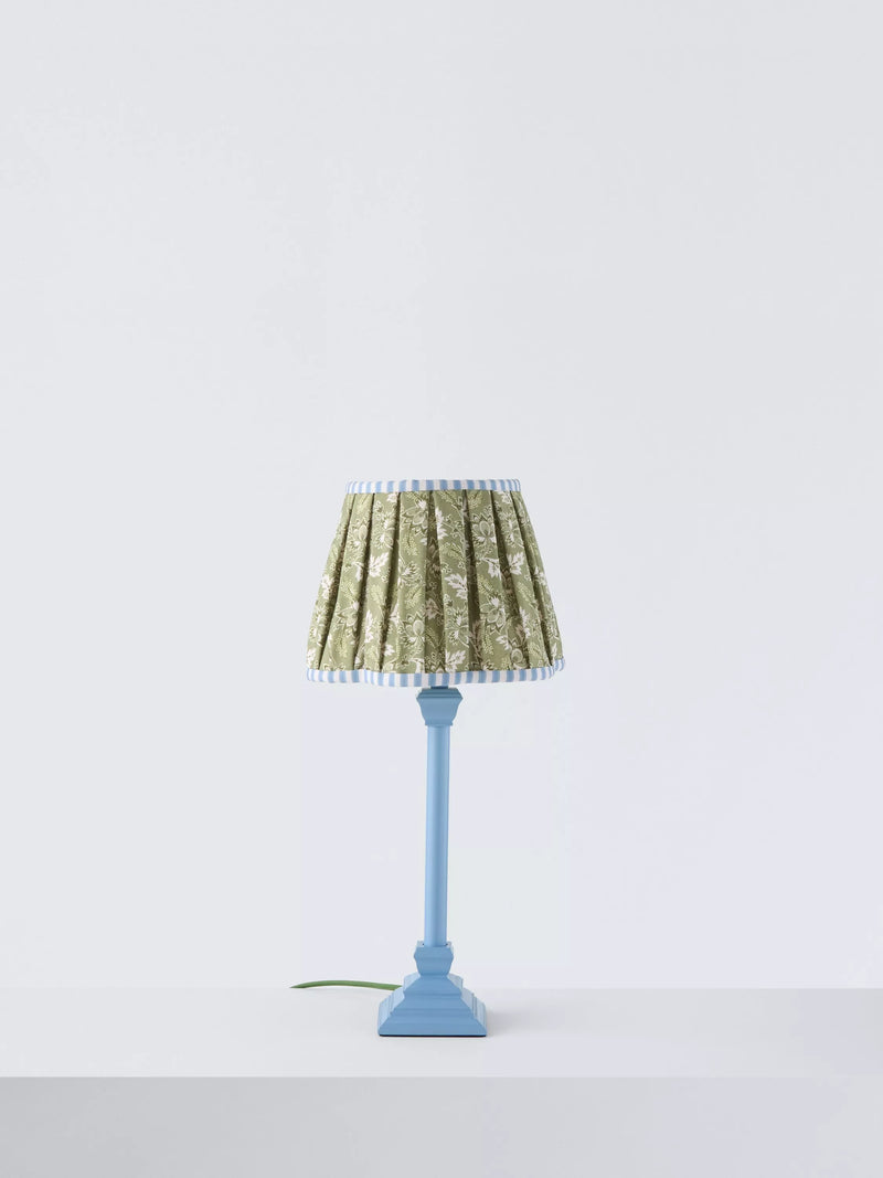John Lewis x Sanderson blue scallop table lamp, UK version