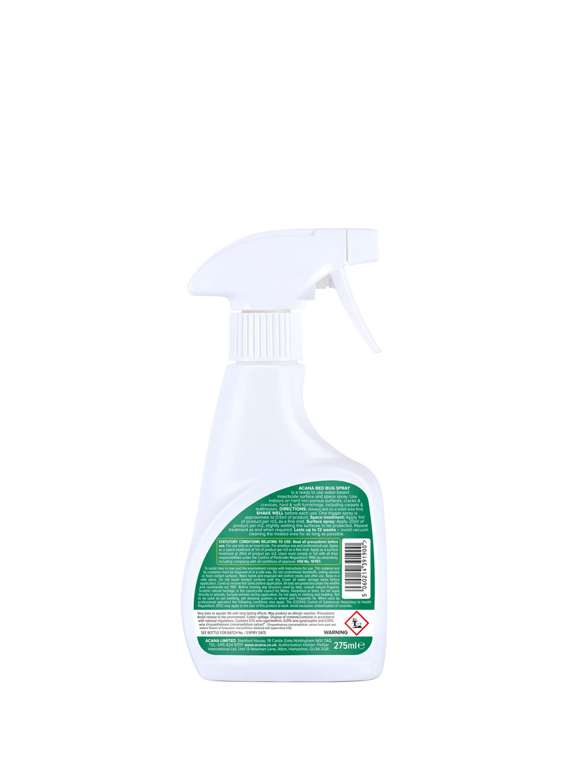 Acana Bed Bug Killer Spray 275ml, UK version