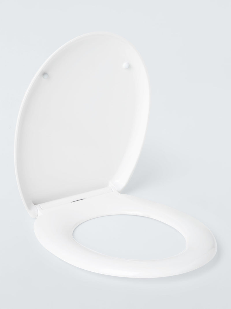 John Lewis thermoset wrapover toilet seat white, imported from the UK