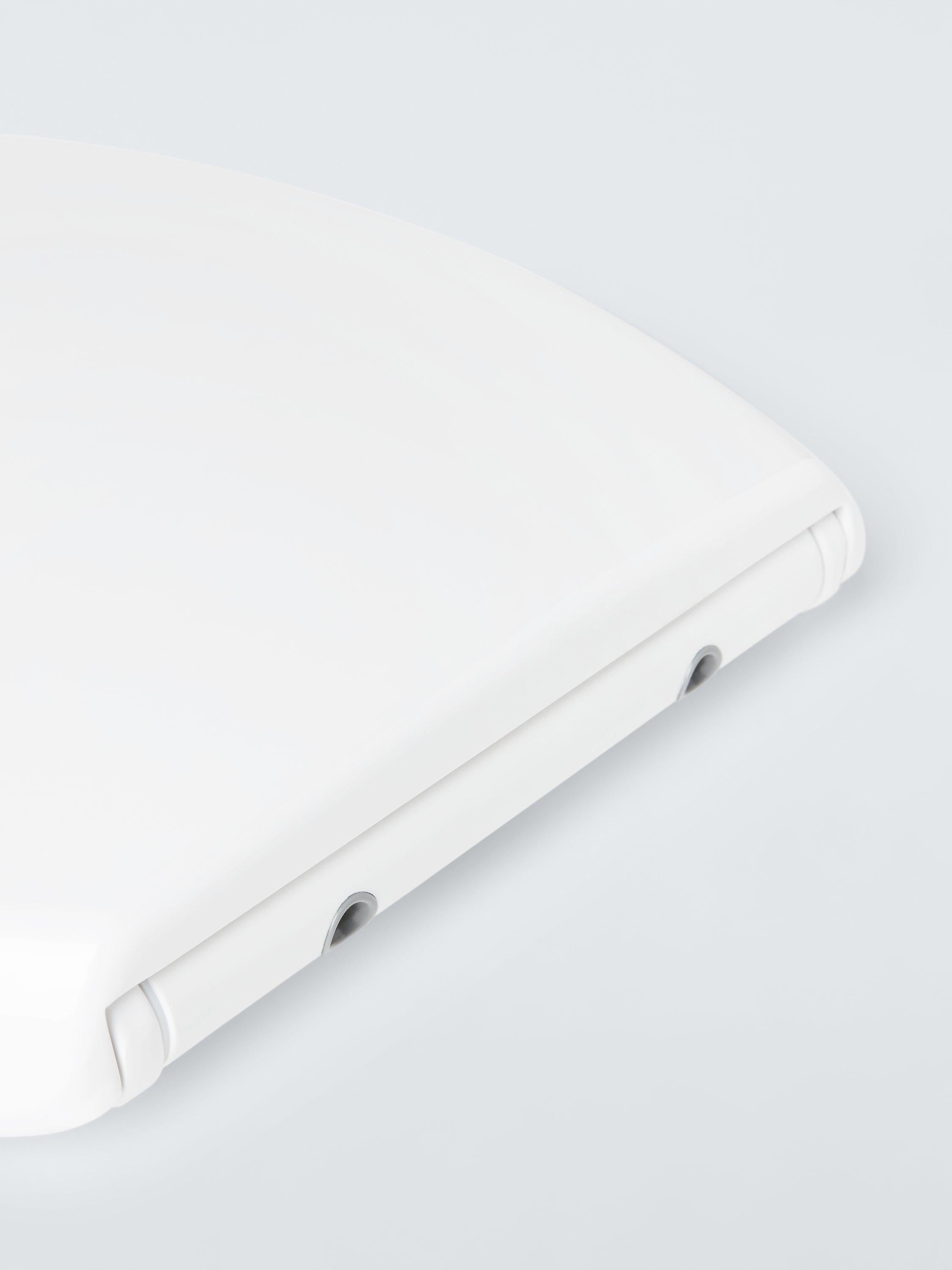 John Lewis thermoset wrapover toilet seat white, imported from the UK