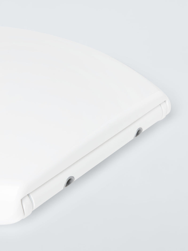 John Lewis thermoset wrapover toilet seat white, imported from the UK