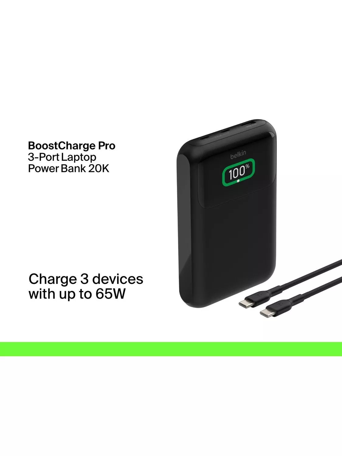 Belkin BoostCharge 20K laptop power bank black - British product