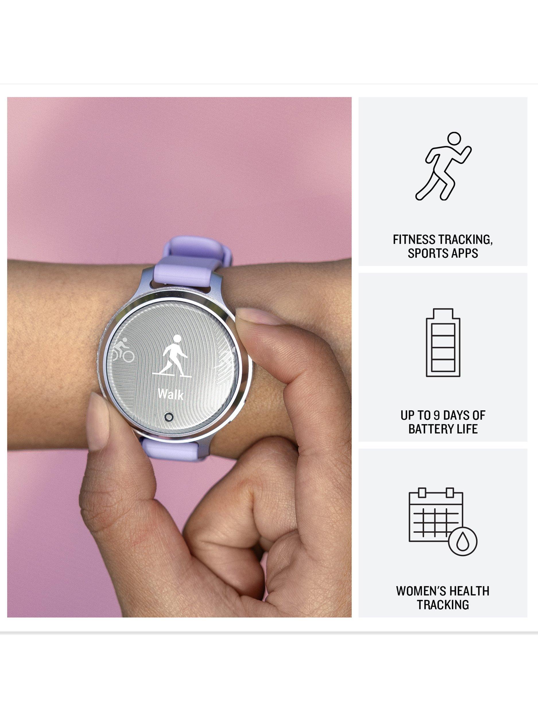 Garmin Lily 2 Active smartwatch Silver and Jasmine Purple, UK version