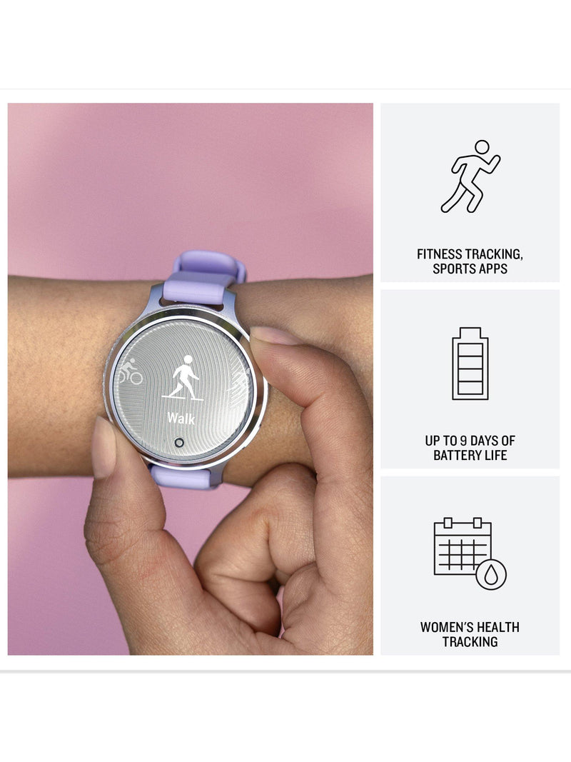 Garmin Lily 2 Active smartwatch Silver and Jasmine Purple, UK version
