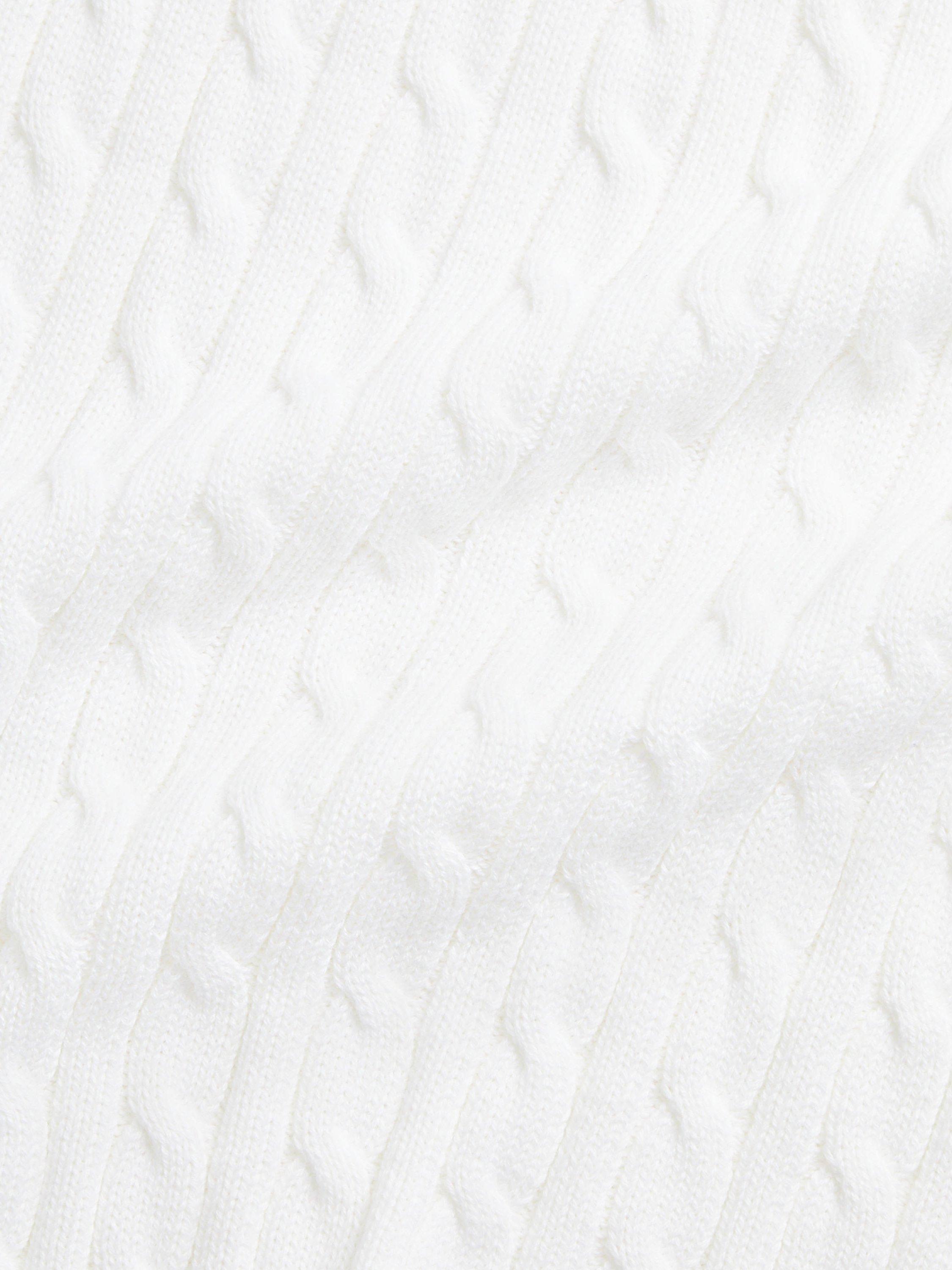 Polo Ralph Lauren baby cable blanket white (British brand)