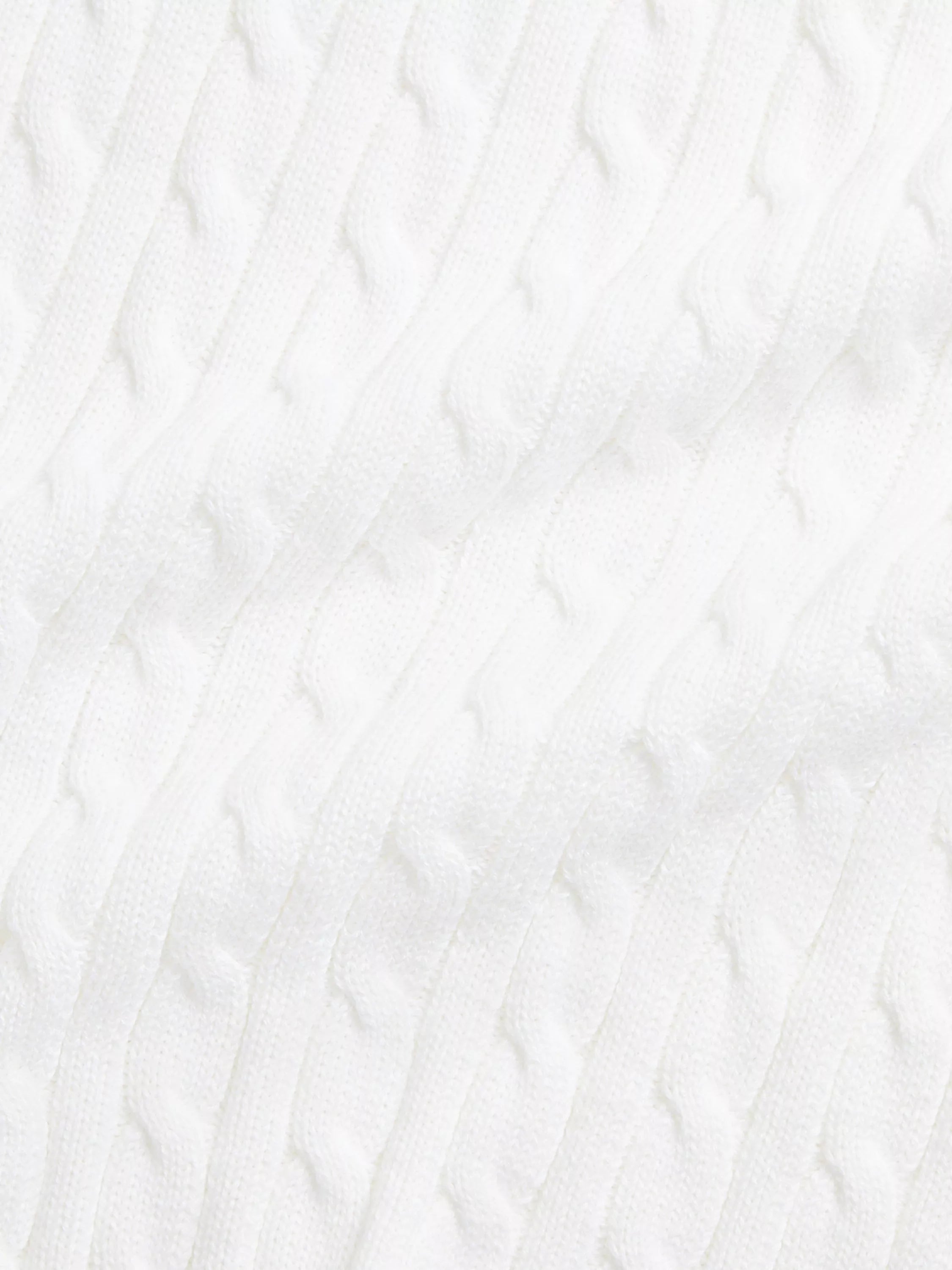 Polo Ralph Lauren baby cable blanket white (British brand)
