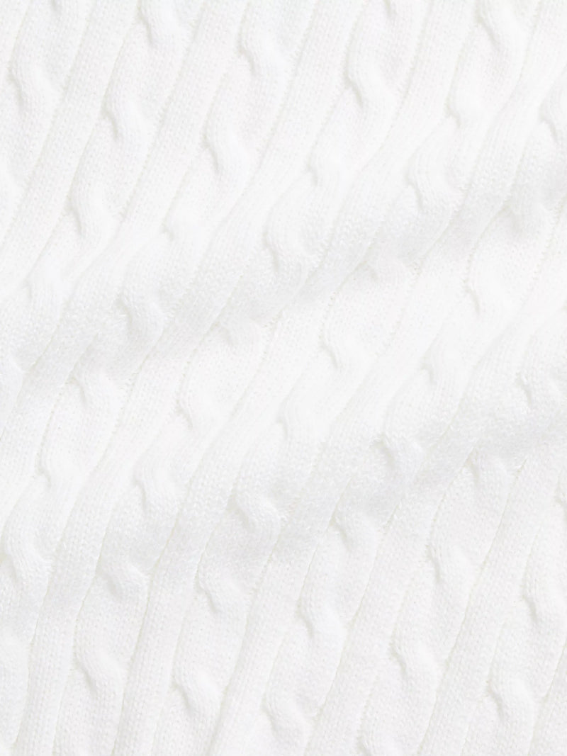 Polo Ralph Lauren baby cable blanket white (British brand)