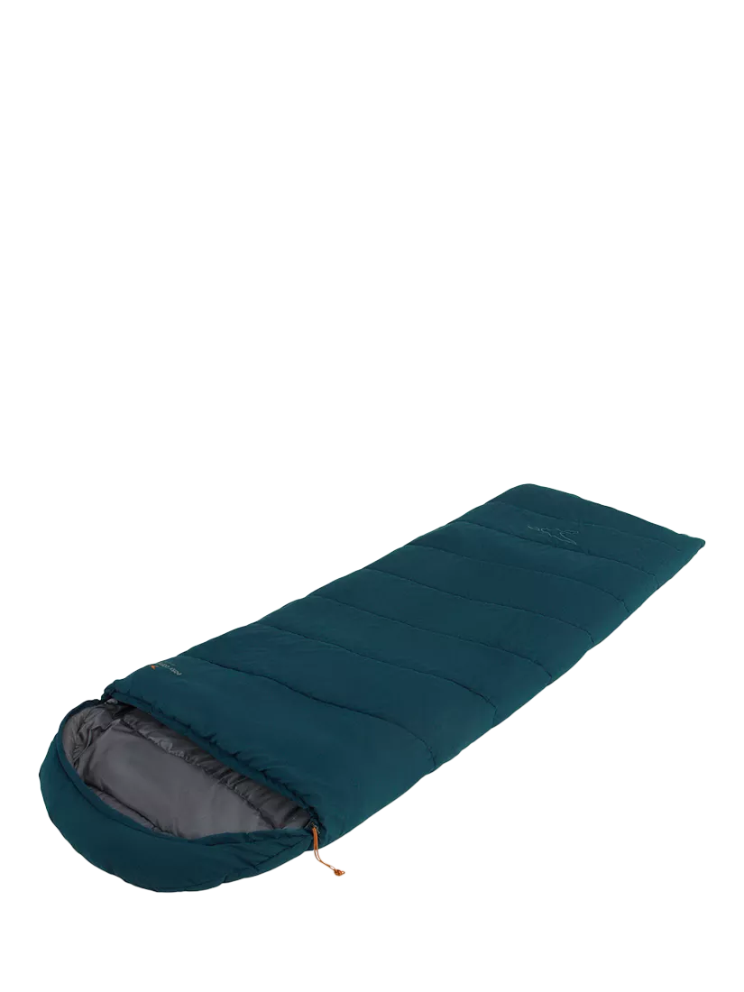 Easy Camp Raven sleeping bag 2-3 season petrol blue (British brand)
