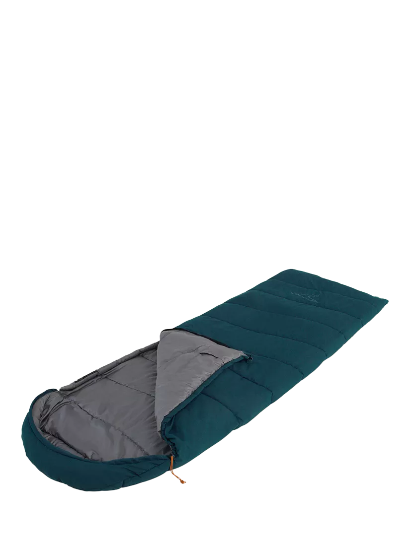 Easy Camp Raven sleeping bag 2-3 season petrol blue (British brand)