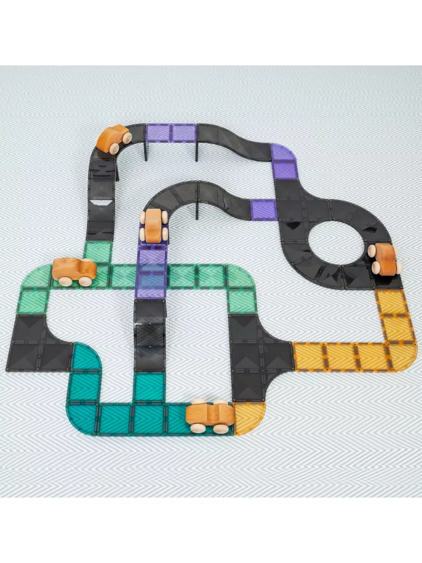 Connetix construction set roads ramps intersections 16 piece, imported from the UK