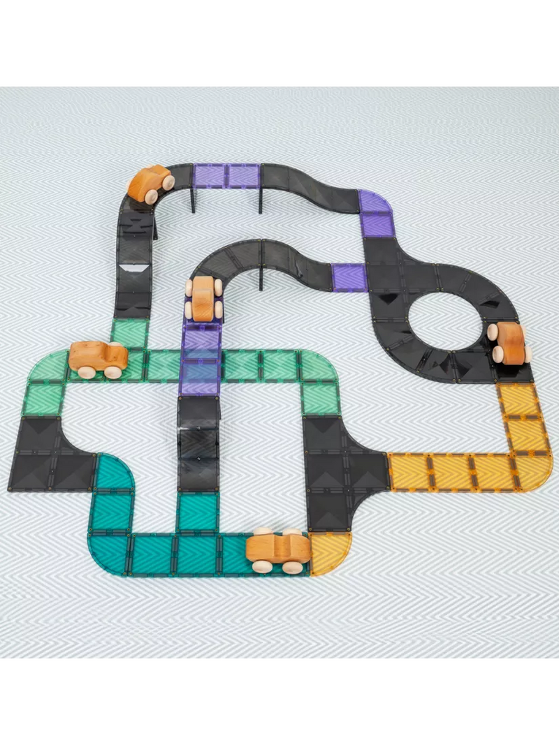 Connetix construction set roads ramps intersections 16 piece, imported from the UK