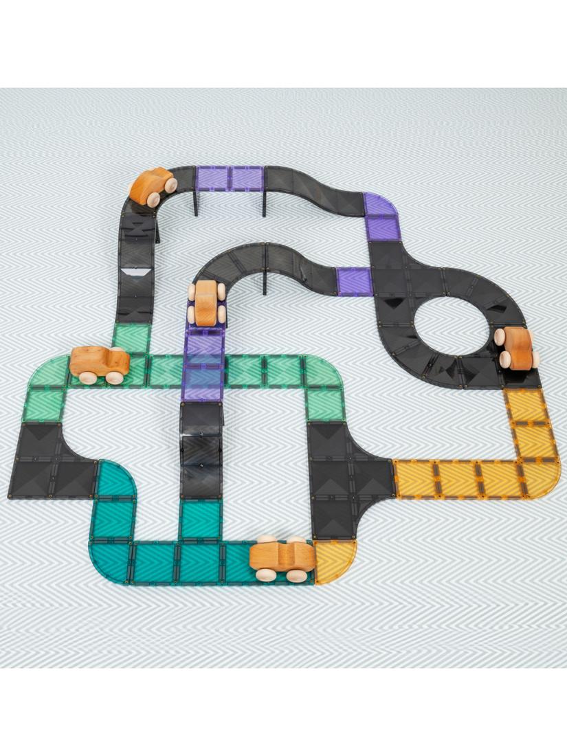 Connetix construction set roads ramps intersections 16 piece, imported from the UK