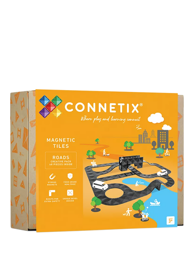 John Lewis Connetix Roads Creative Magnetic Tile Construction Set, 48 Piece- Buy online at McGrocer