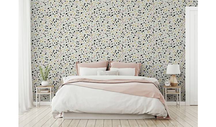 Arthouse Dalmatian pastel multi wallpaper 53cm x 10.05m roll - British product