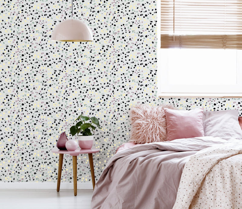 Arthouse Dalmatian pastel multi wallpaper 53cm x 10.05m roll - British product