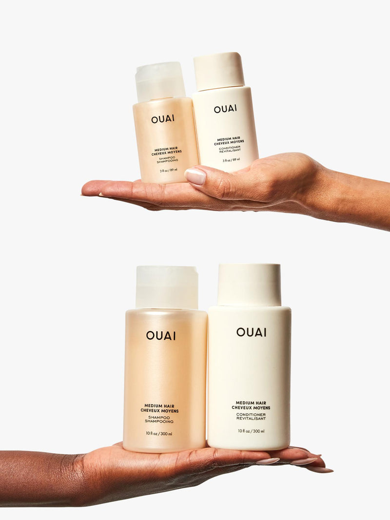 OUAI medium hair conditioner travel size 89ml, imported from the UK