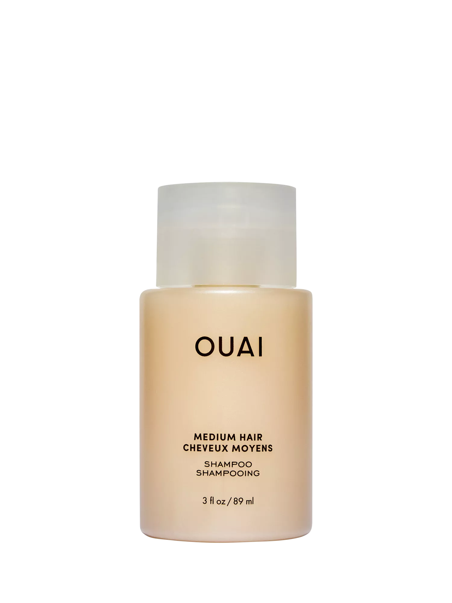 OUAI Medium Hair Shampoo Travel Size 89ml, imported from the UK