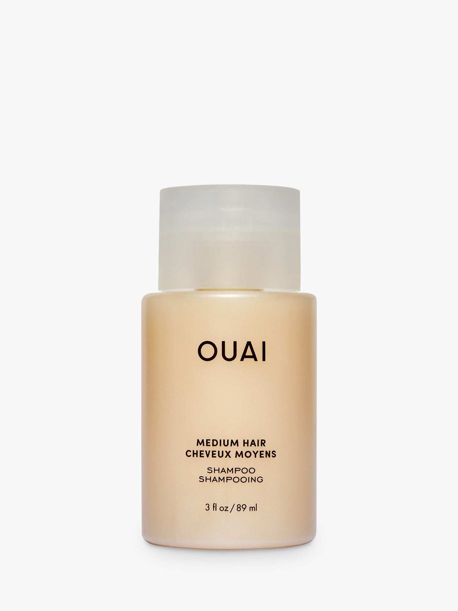 OUAI Medium Hair Shampoo Travel Size 89ml, imported from the UK