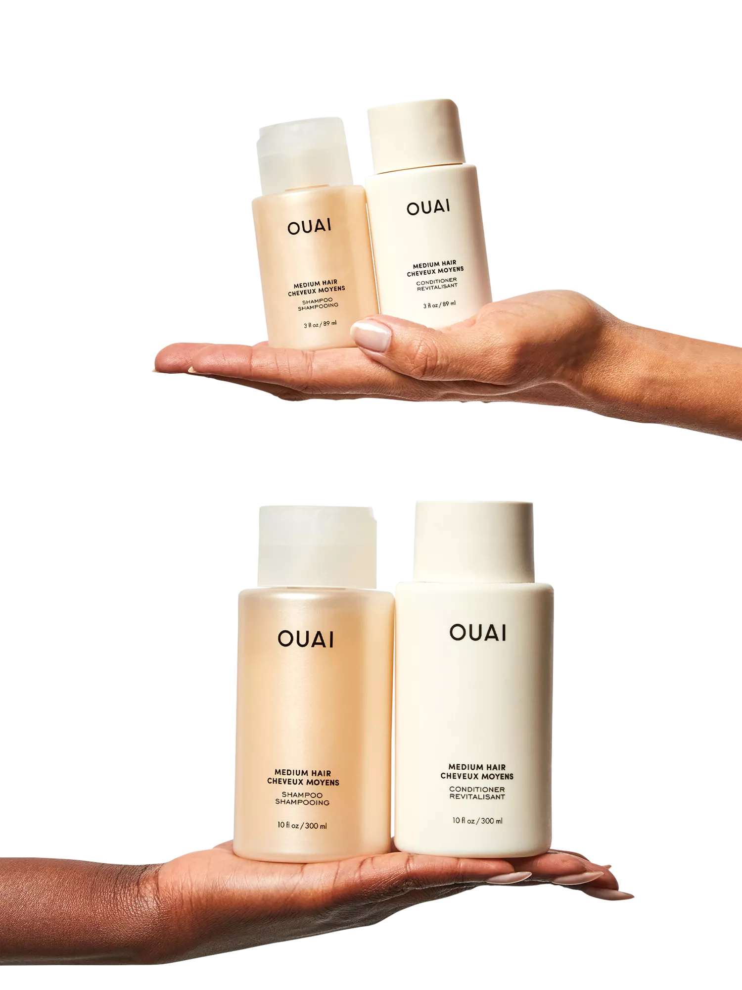 OUAI Medium Hair Shampoo Travel Size 89ml, imported from the UK