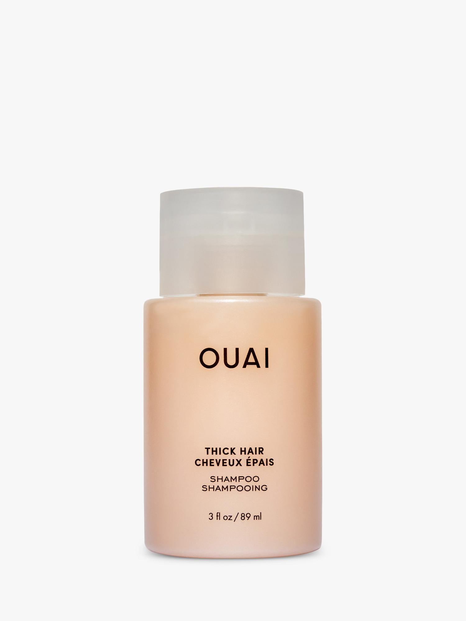 OUAI thick hair shampoo travel size 89ml, imported from the UK