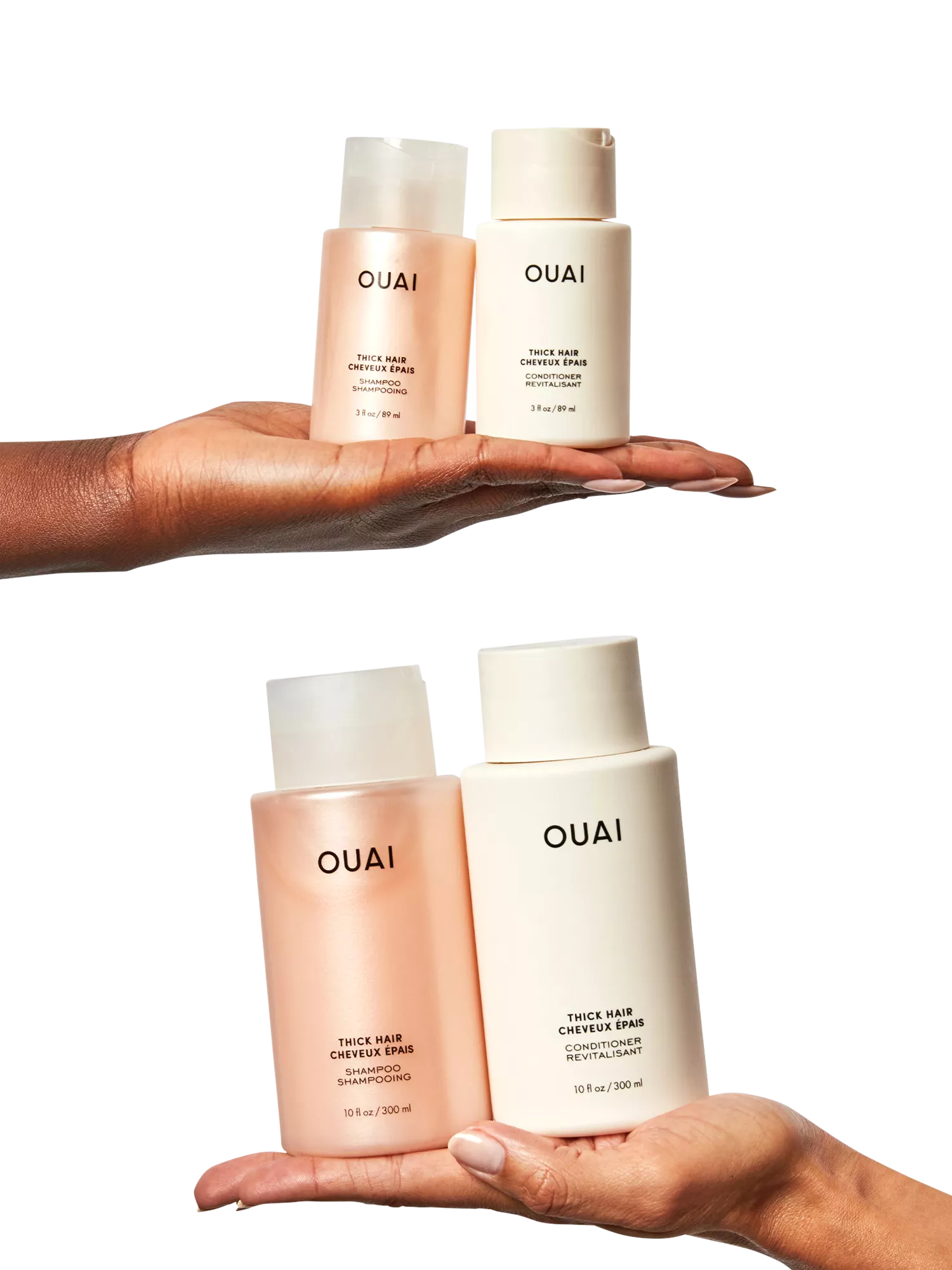 OUAI thick hair shampoo travel size 89ml, imported from the UK