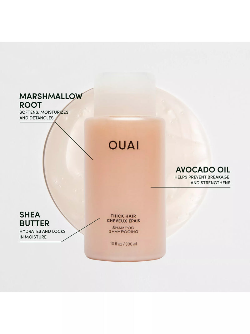 OUAI thick hair shampoo travel size 89ml, imported from the UK