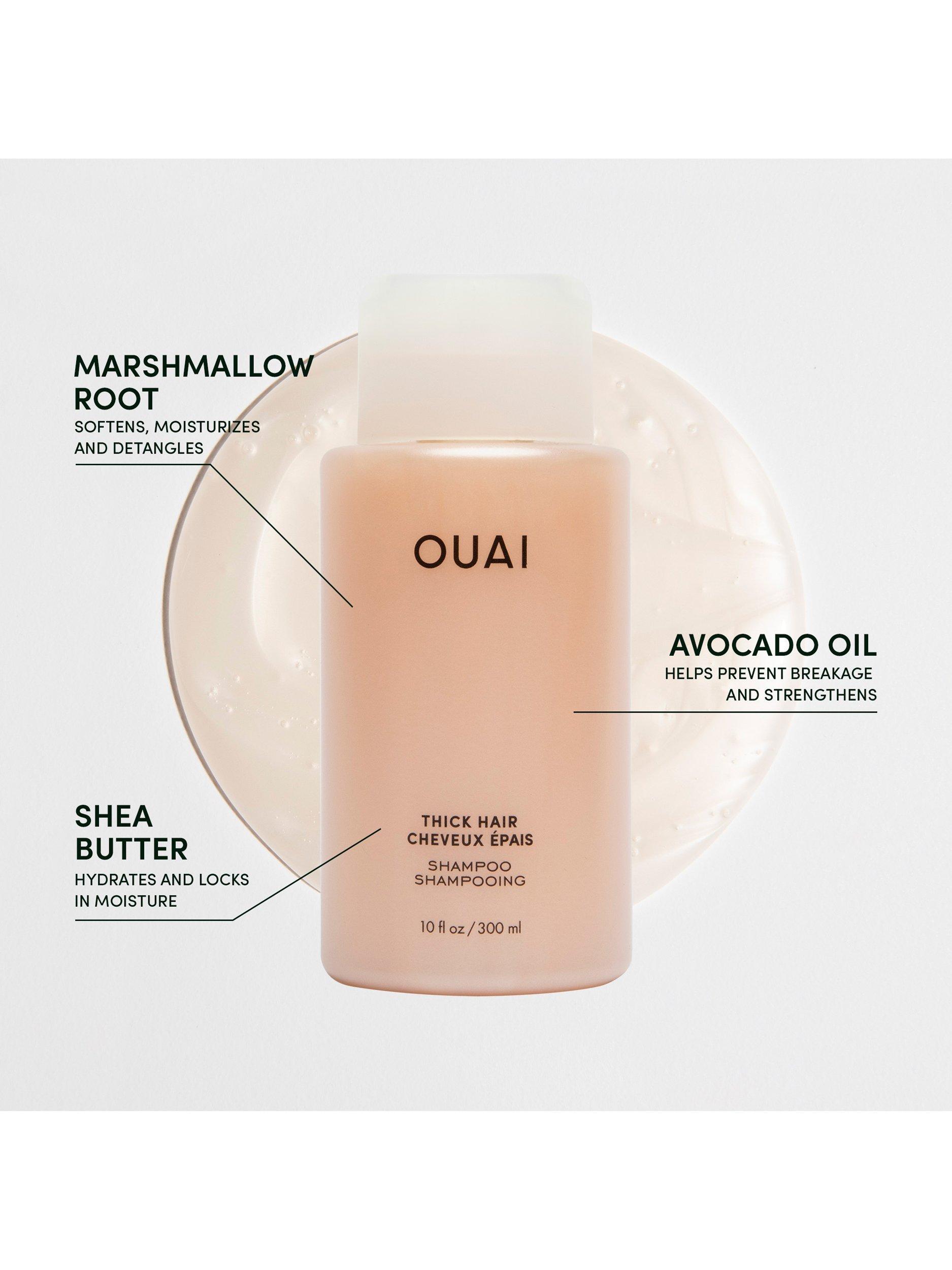 OUAI thick hair shampoo travel size 89ml, imported from the UK