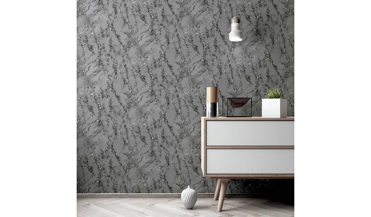 Arthouse Carrara Marble Grey wallpaper 53cm x 10.05m roll - British product