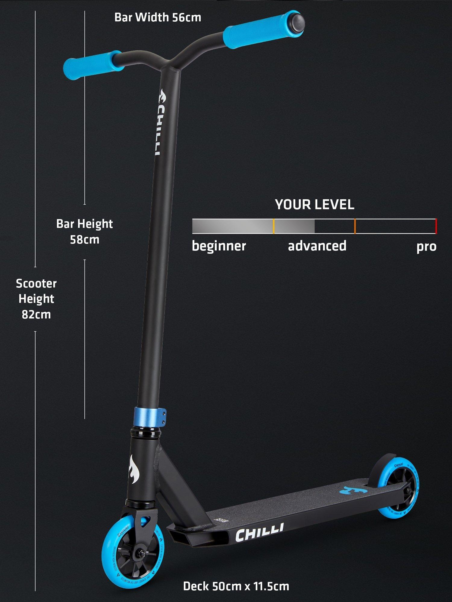 Micro Scooters Chilli Base blue scooter, imported from the UK