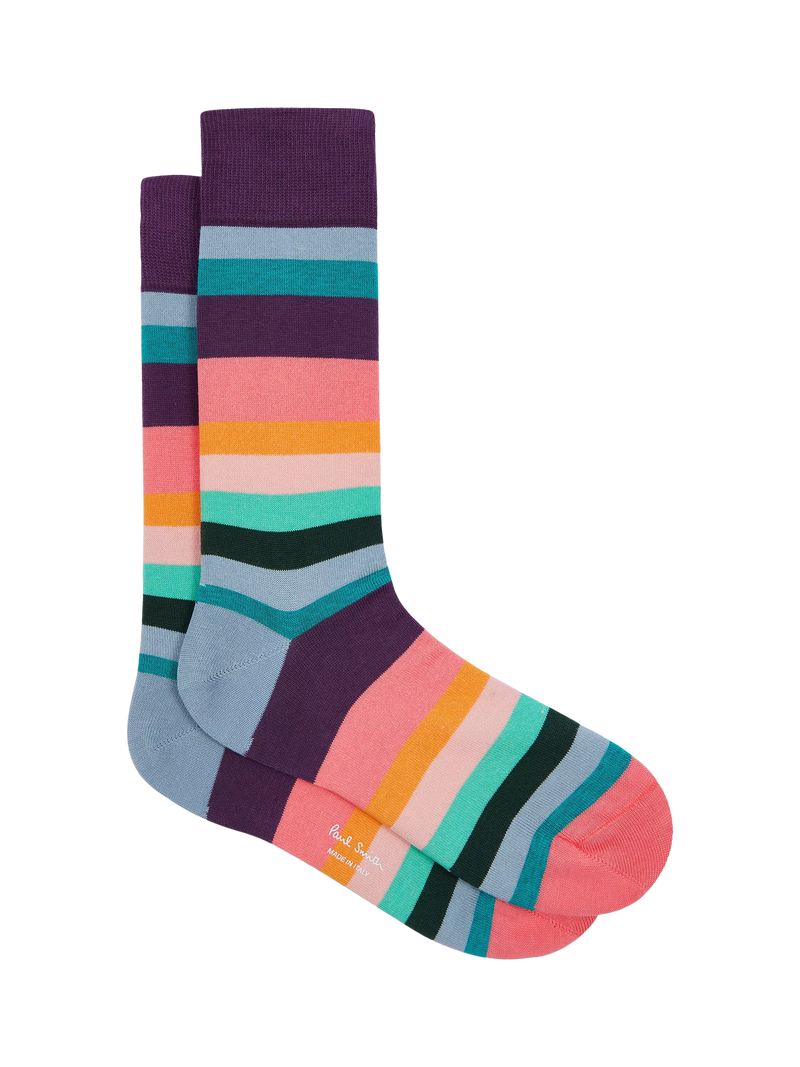 Paul Smith Bar Stripe crew socks multi (British brand)
