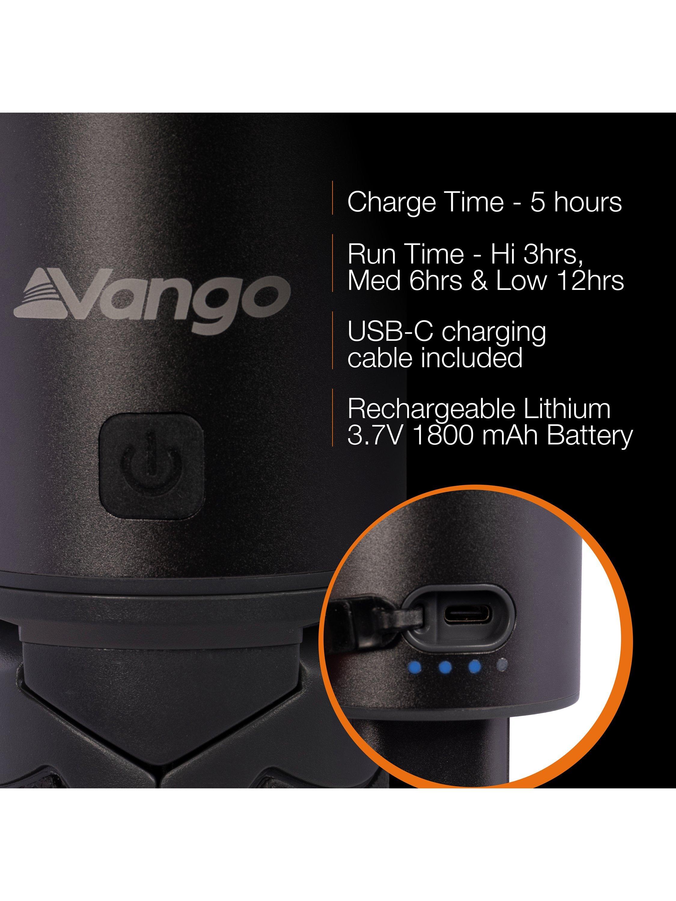 Vango Comet Rechargeable Light camping lantern - British product