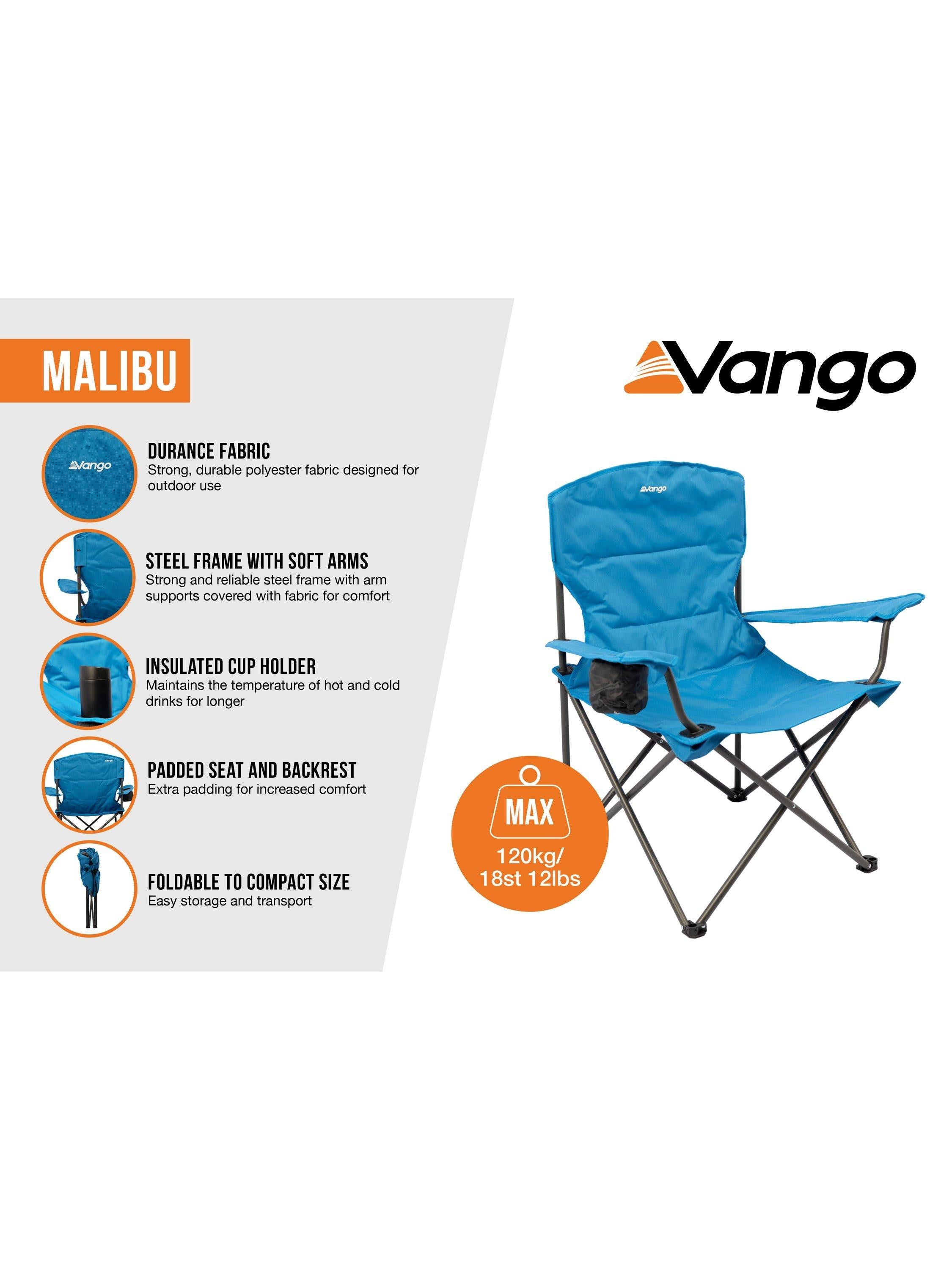Vango Malibu camping chair blue UK version