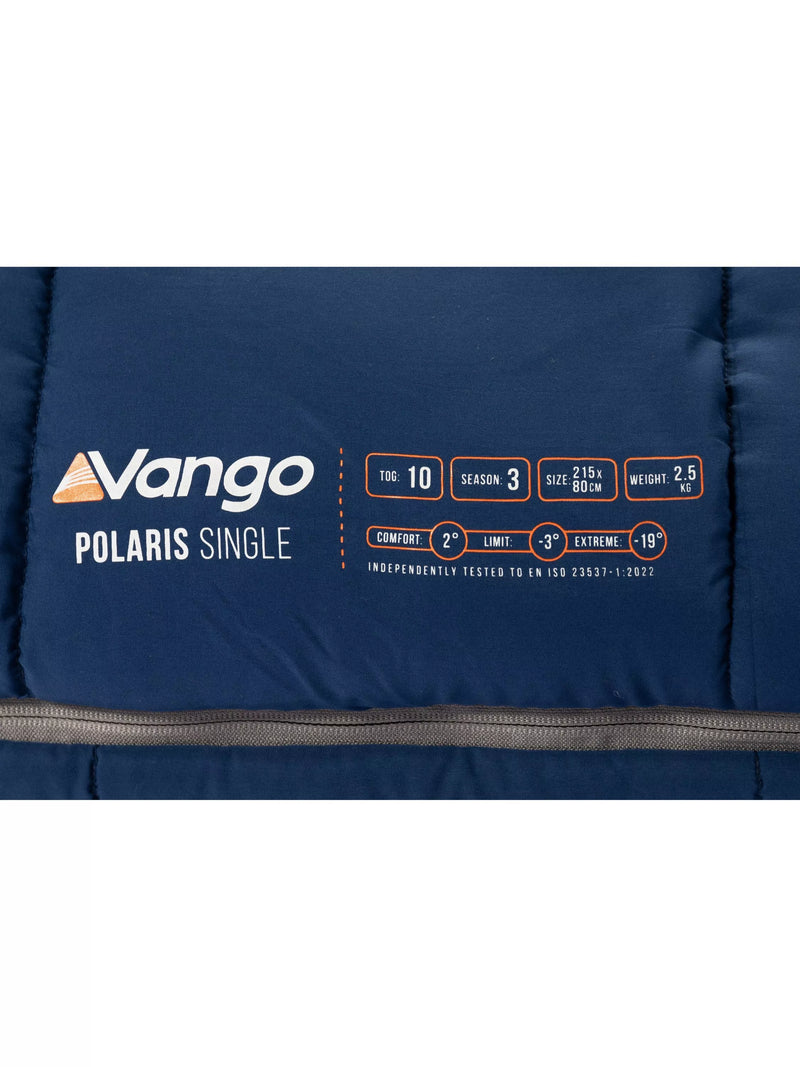 Vango Polaris single sleeping bag blue (British brand)