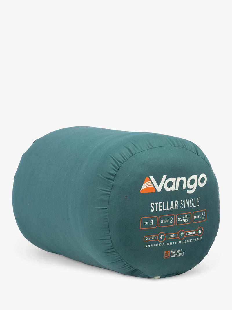 Vango Stellar Single sleeping bag green, UK version