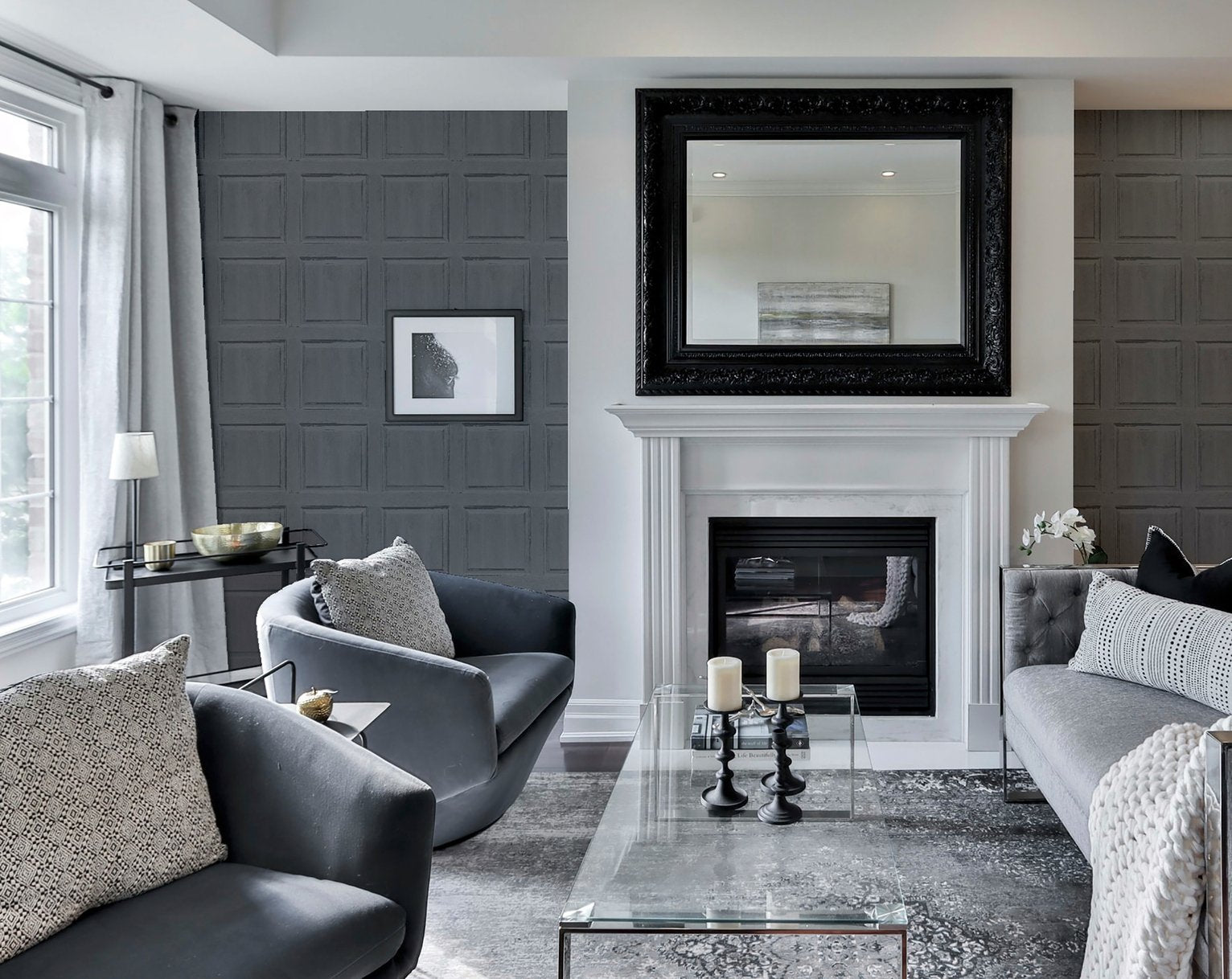 Arthouse Charcoal Wallpaper roll 53cm x 10.05m - British product