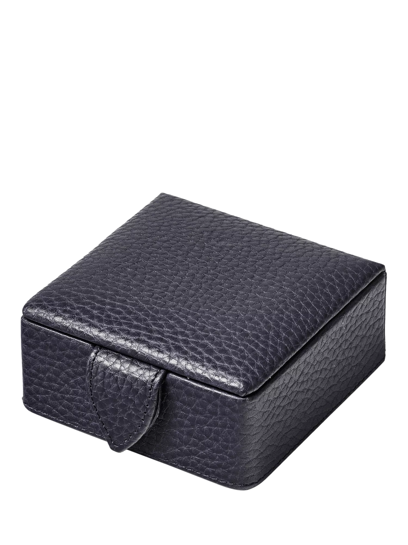 Aspinal of London Small Stud Pebble Leather Box