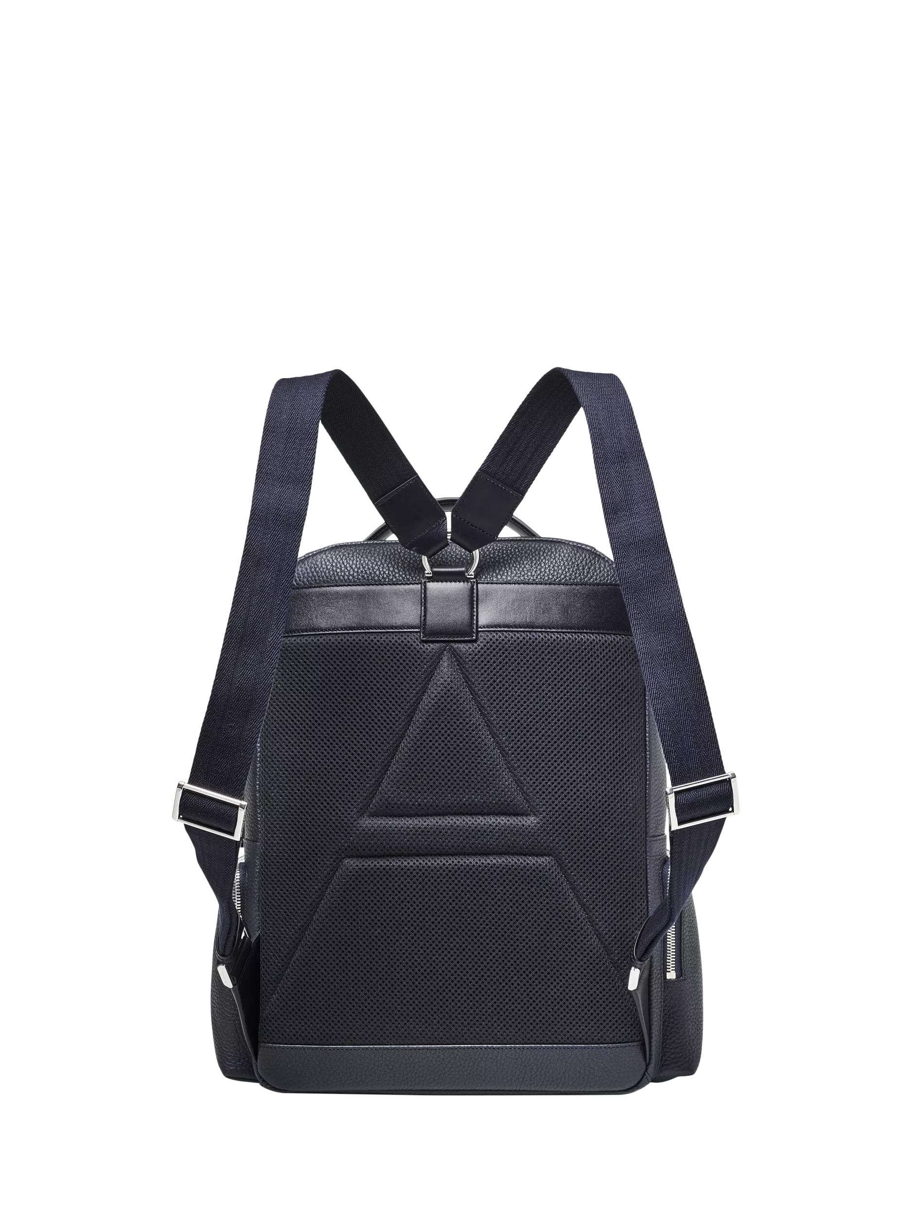 Aspinal of London leather backpack in navy (British brand)