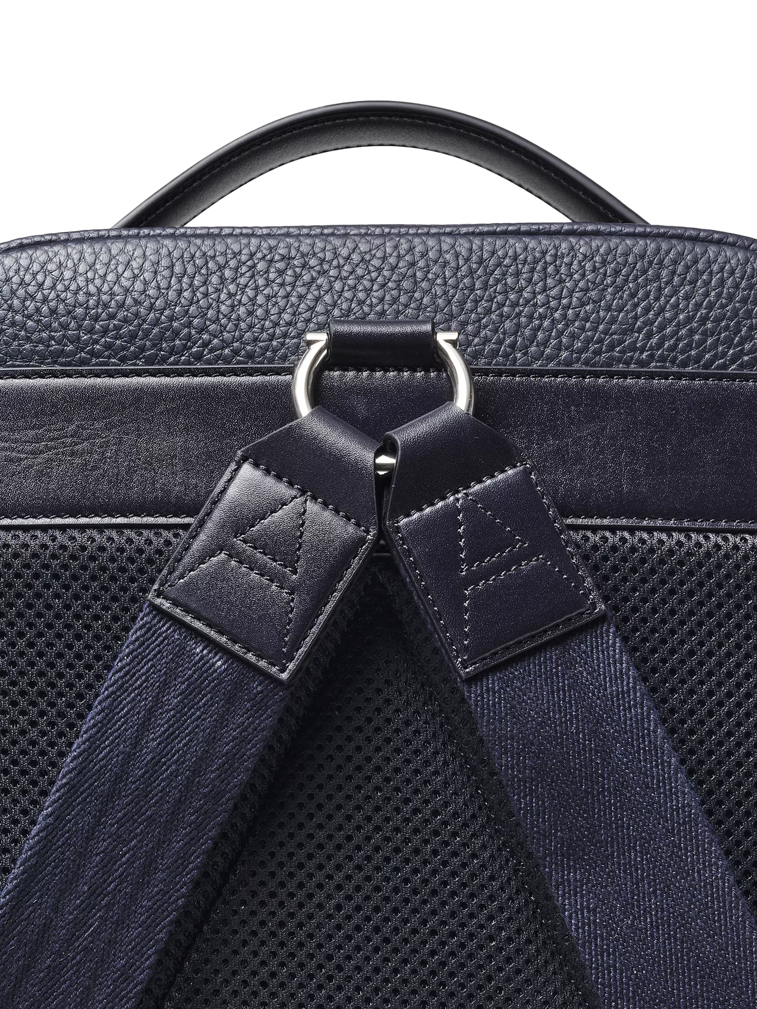 Aspinal of London leather backpack in navy (British brand)