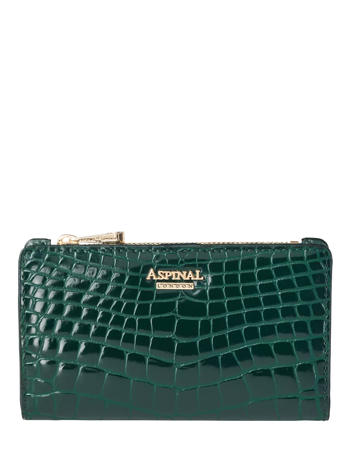 Aspinal of London Mayfair Lackkrokodil Münz- & Kartenetui