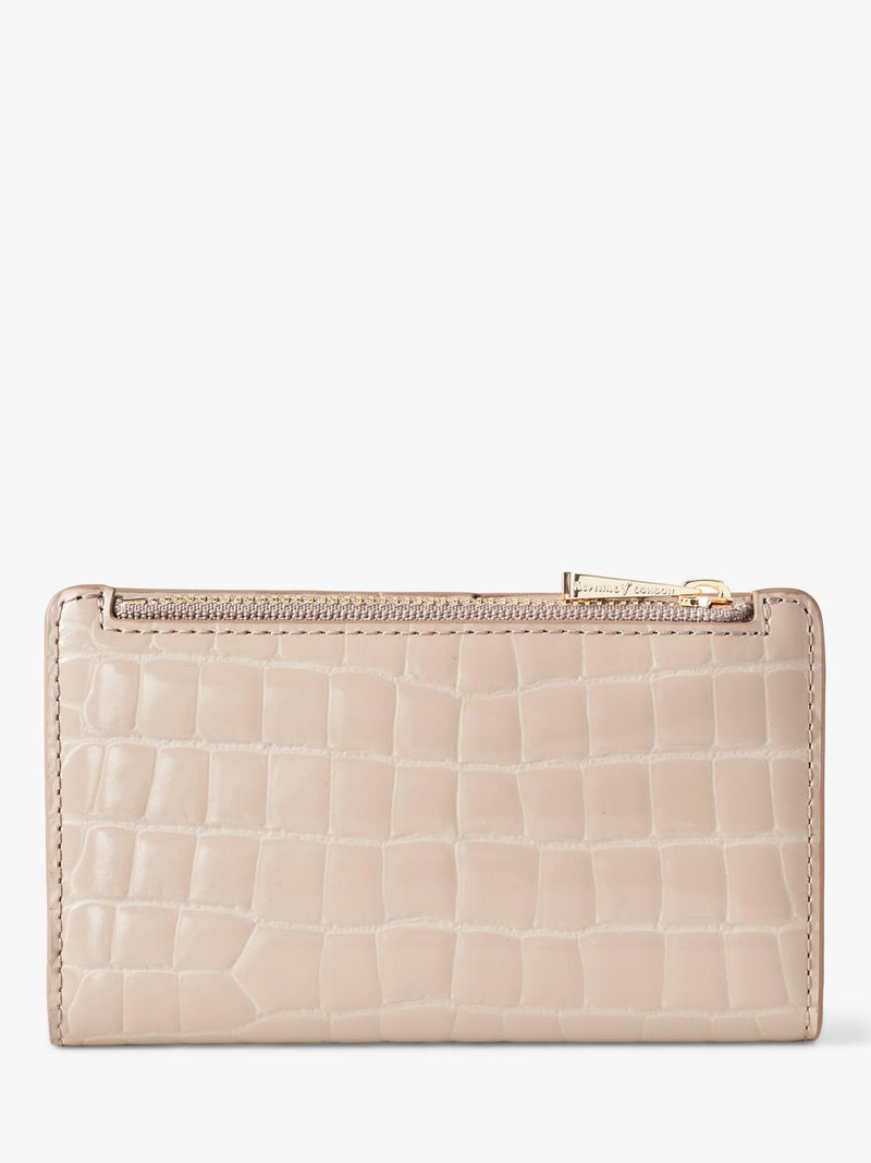 Aspinal of London Mayfair faux patent croc purse - British product