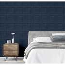 Arthouse Washed Panel Navy decorative wallpaper roll - British product