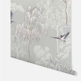 Arthouse Japanese Garden Grey wallpaper roll, UK version