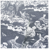 Arthouse Meadow Hare Navy Wallpaper 53cm x 1005m roll - British product